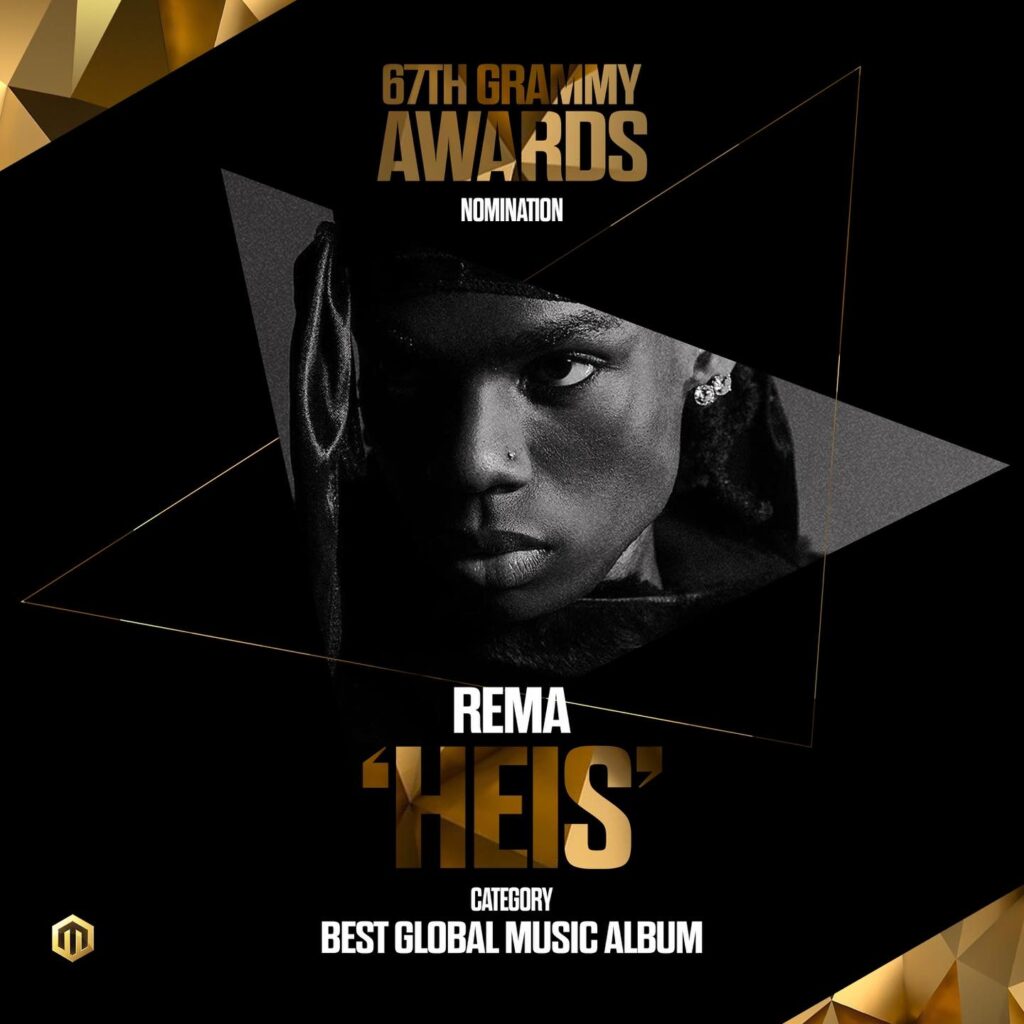 Rema HEIS Grammy nomination