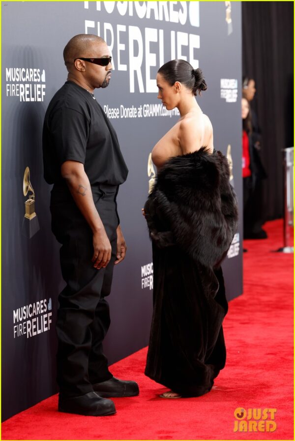 kanye west bianca censori grammys 37